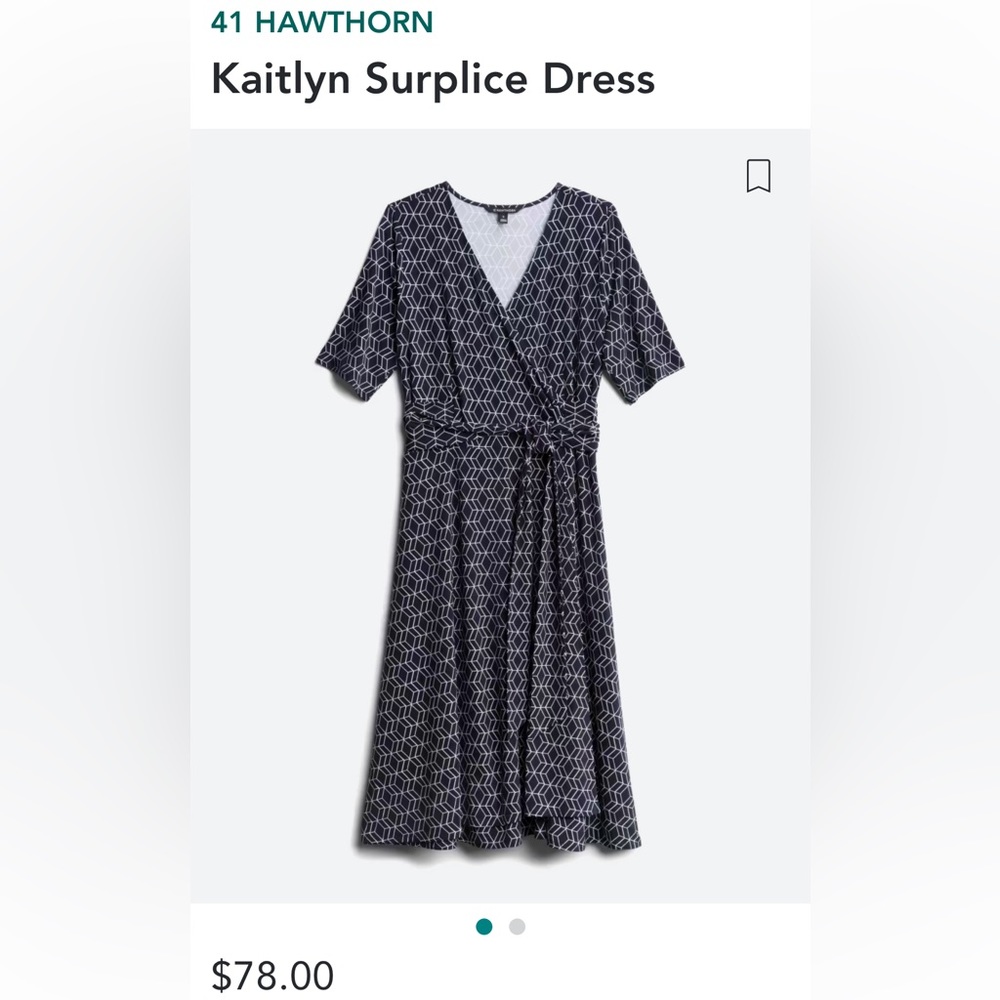 41 Hawthorne Kaitlyn Surplice Dress